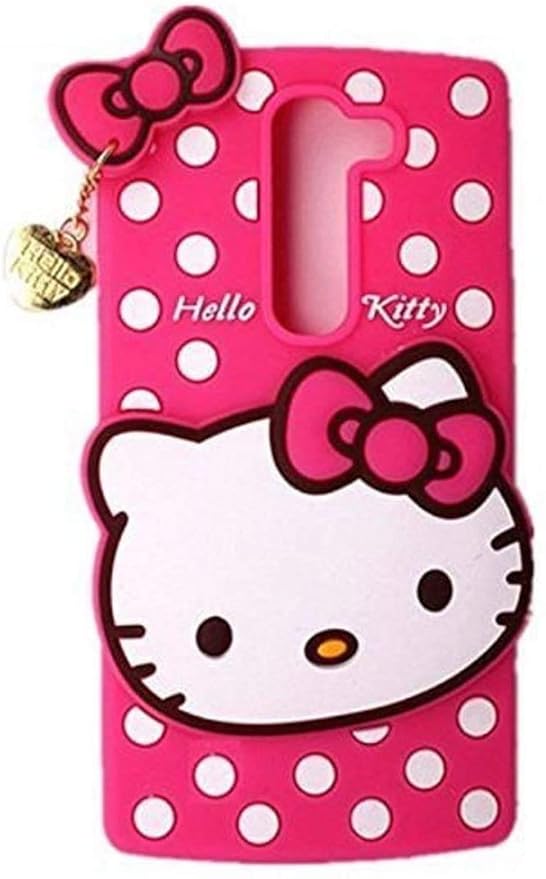 SP.BITS Hello Kitty Back Case Cover 3D Cute Hello Kitty Case Soft Silicone Rubber Back Cover