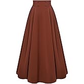 Scarlet Darkness Victorian Skirts for Women Renaissance High Waisted Long Skirt with Pockets