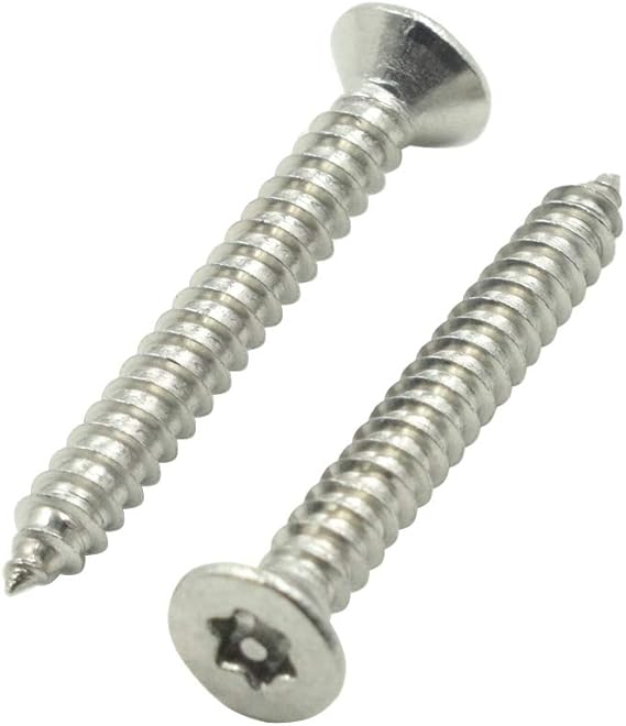 TOUHIA 50pcs M4.8x38mm Flat Head Torx Security Sheet Metal