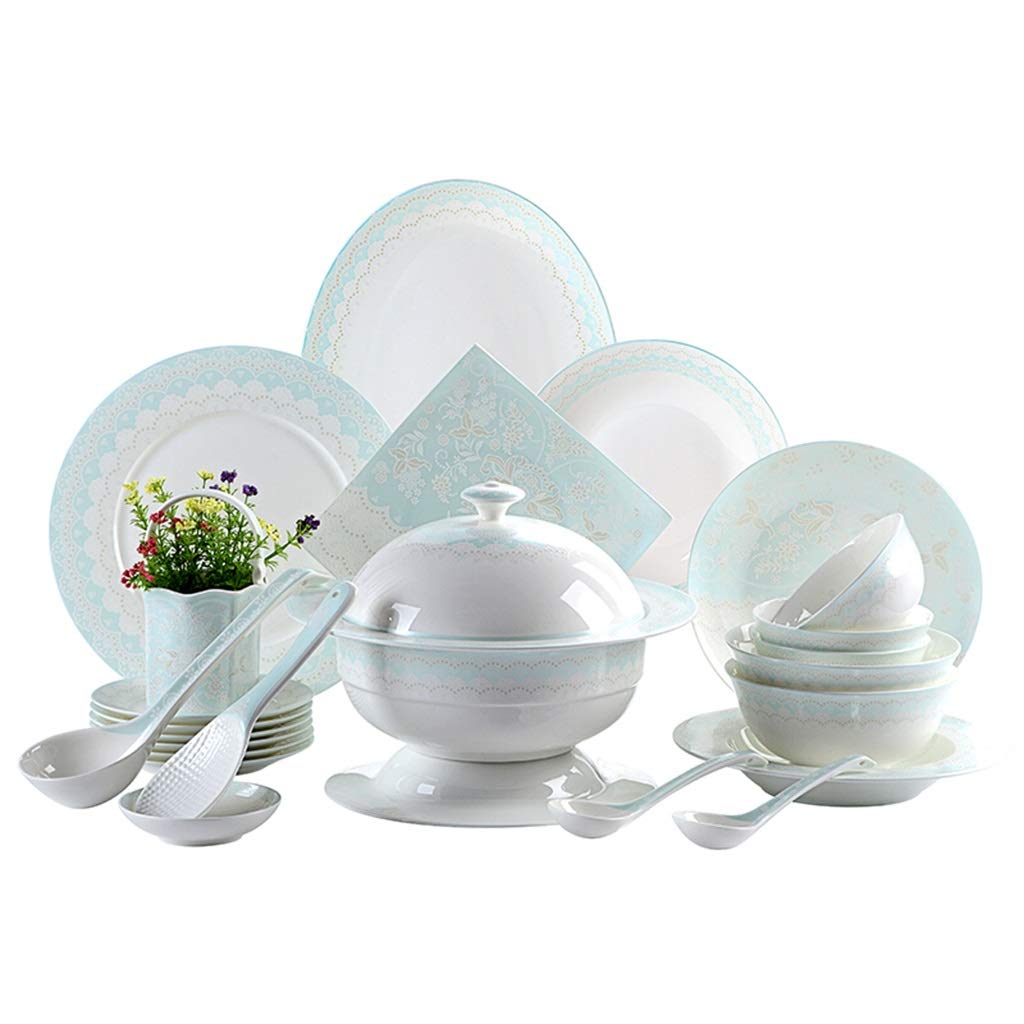 FDPVJSS Juego de Cena Combi-Set, Platos de Porcelana, Plato ...