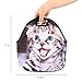 Neoprene Lunch Bag Cat by iColor, Insulated Lunchbo Thermal Lunch Tote Bag Water Resistant Lunch Box & Food Container Great for Travel, Outdoors,Work & More Food Storage Cooler