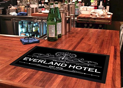 Bang Tidy Clothing Bar Runner Ornate Floral Posh #17 Drip Spill Mat Personalized Bar Gifts