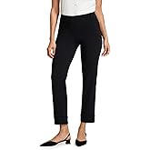 Yogipace Women's Cropped Yoga Dress Pants, Pull-On Straight Leg Work Pants, 22"/25"/28"/31" Inseam