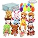 GIGALUMI 12 Pcs Filled Easter Eggs with 2.45'' Animal for Easter Basket Stuffers and Easter Egg Hunt Party Favor for Kids!