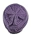 C.C Trendy Warm Chunky Soft Stretch Cable Knit Beanie Skully, Violet
