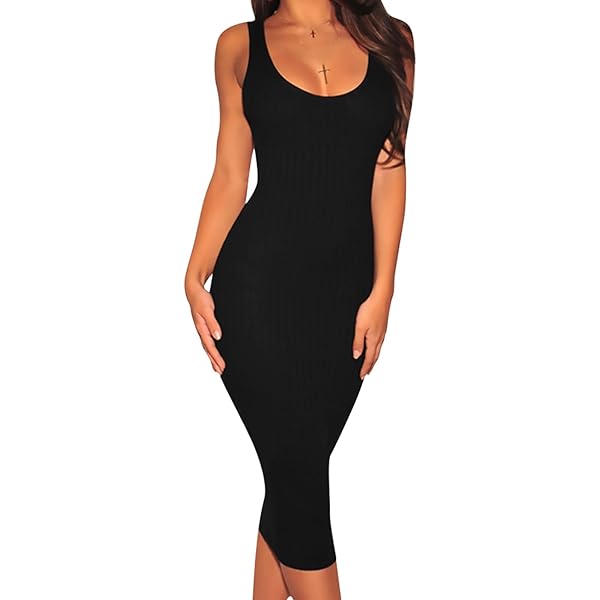 white christmas dresses Jett Black Knit Cut Out Maxi Dress main image 1