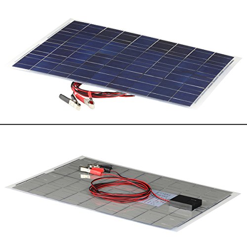 image for TCXW 30 Watt Flexible Solar Panel 18V 12V Portable Polycrystalline Sol