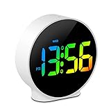 Deeyaple Small Digital Alarm Clock LED Desk Travel