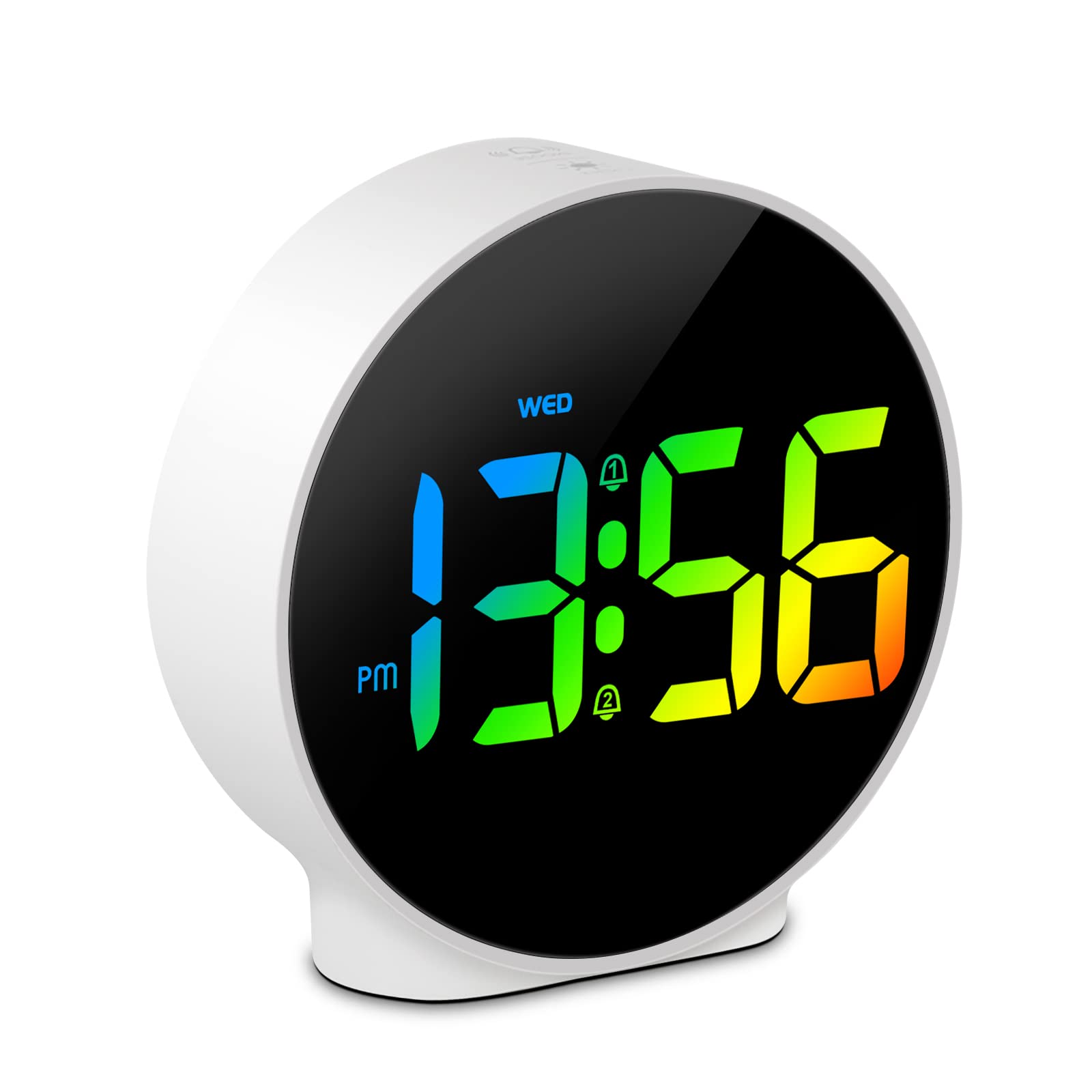 Deeyaple Small Digital Alarm Clock LED Desk Travel