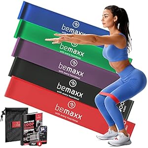 Resistance Band Fitnessbanden Rubber/Stof Set – Weerstandsbanden + Trainingshandleiding | Booty Loop Gymnastiekband…