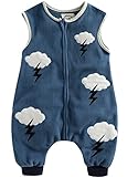 Vaenait Baby Kids Boys 1-7Y Micro-Fleece Blanket Sleepsack Blue Cloud