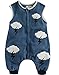Vaenait Baby Toddler Kids Boys Fleece Wearable Blanket Sleeper Blue Cloud S