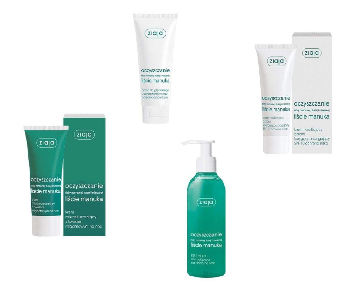 Ziaja Manuka Tree Facial Care Set for impure skin with FREE PEELING — image 1
