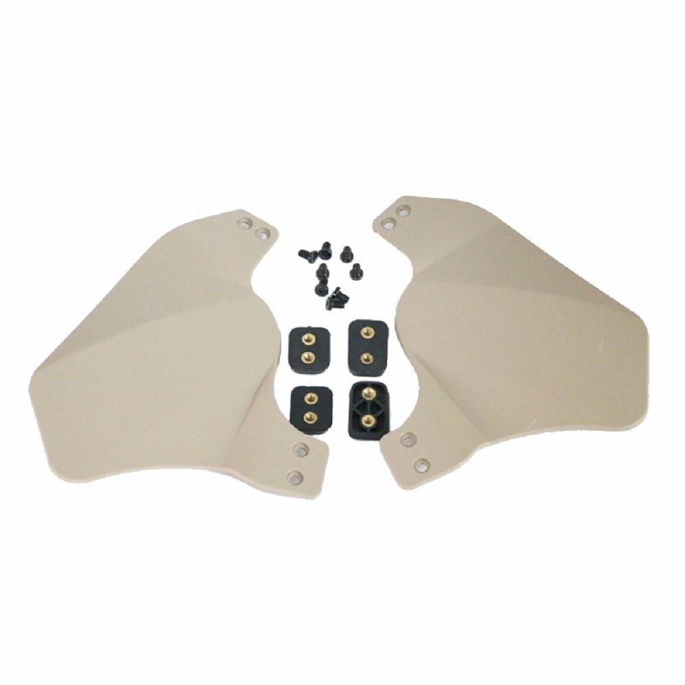 OAREA Side Cover for FAST Helmet Rail Airsoft Military Tactical Helmet Accessories Soft Rubber Material Two Ear Protection Covers