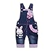 Kidscool Baby Girls Casual Soft Denim Overalls Rabbit