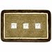 Creative Bath Products Dragonfly Bath Throw Rug, Brown