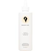 Bounce Curl Gentle Clarifying Shampoo, Curly Hair, Pomegranate Enzyme, 8 Oz | Sulfate free formula for curly hair cleanses deeply yet gently to avoid over-drying, vegan ingredients, color safe cleansing.