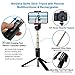 BlitzWolf Selfie Stick Tripod with Bluetooth Remote for Gopro iPhone x 8 Plus 7 6 6s Plus Android Samsung s9 s8 s7 Plus Edge 4 in 1 Mini Pocket Extendable Monopod Aluminum Alloy 360 Degree Rotation