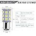 YINTATECH 12x BA15D 1076 LED Light Bulbs White for Car RV Trailer Motorhome Camper Tail Marine Boat 1004 1142 1130 1176 Super Bright, 12V DC, 5050 27SMD