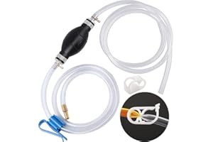 BBJINRONJY Siphon Hand Pump Manual Fuel Transfer Pump Siphon Hose for Gas Gasoline Petrol Diesel Oil Liquid Water Fish Tank with Durable PVC Hoses,Portable Widely Use