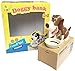 Just us Choken Bako Robotic Dog Bank Doggy Coin Bank Canine Money Box White&Yellow