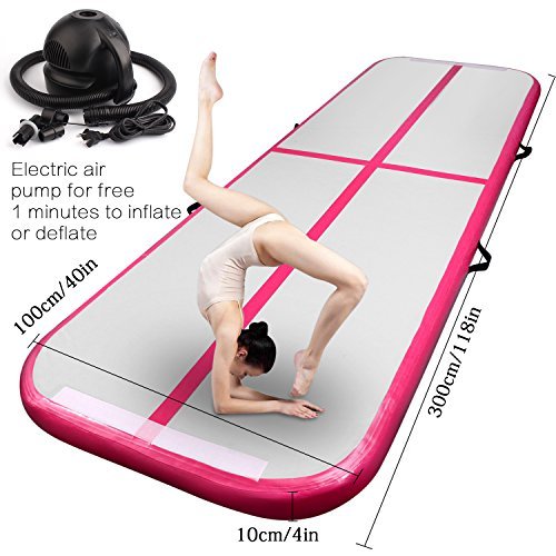image for FBSPORT Inflatable Gymnastics Tumbling Mat Air Track Floor Mats with E