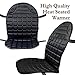 Zone Tech Car Heated Seat Cover Cushion Hot Warmer - 12V Classic Black Heating Warmer Pad Hot Cover Perfect for Cold Weather and Winter Driving