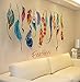 FUNIC Classic Creative Dream Catcher Feather Wall Sticker Art Decal Mural