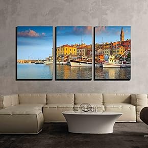 Beautiful Romantic Old Town of Rovinj and Famous...