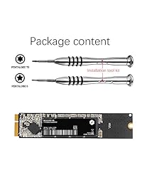 MECHREVO - Kit de actualización SSD de 256 GB para MacBook Air 2012, gran capacidad para A1465 A1466 (solo 2012)