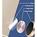 YIANERM 32x32MM Circular Car Mount Metal Plate For All Magnetic Car Mount Cellphone Holder Pack of 4 (4 Pack-Rose Gold)
