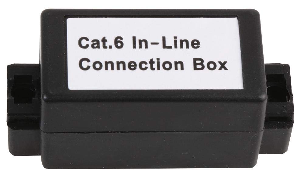 PRO SIGNAL Cat6 Connection Box – Black, 4-Pair IDC Terminal, Custom Wiring Solution