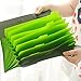 Portable Accordion Expanding File Folder 8 Pockets, Letter Size Archival Organizer Waterproof A4 Paper Size Classification Document Folders Elastic Rope Closure (Green)