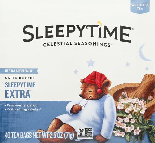 CELESTIAL SEASONINGS HERBAL TEA SLEEPYTIME EXTRA, 40 CT