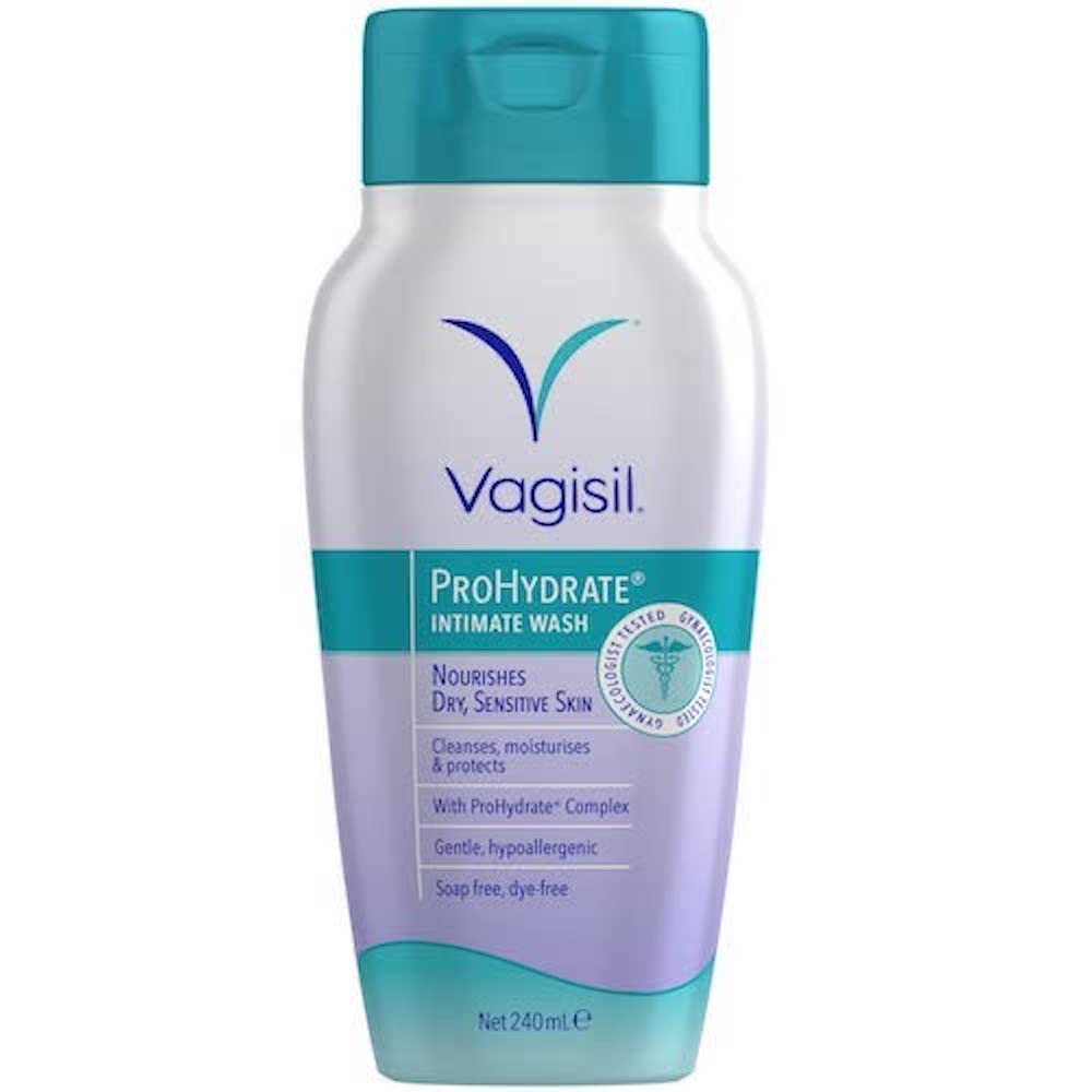 Vagisil ProHydrate Intimate Wash for Daily Feminine Hygiene for Dry & Sensitive Skin with Hyaluronic Acid, 240 ml