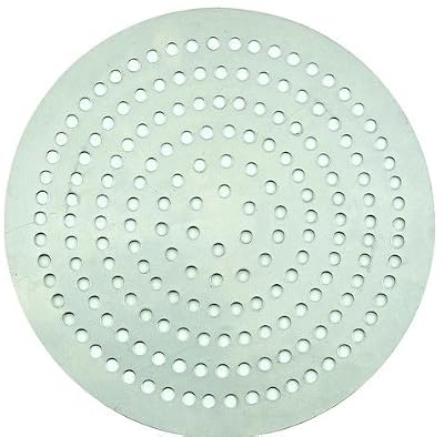 Winco APZP-9SP, 9-Inch Super-Perforated Aluminum Pizza Disk with 114 Holes, Pizza Screen Crisper