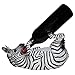 Drinking Zebra Wine Bottle Holder in African Jungle Safari Animal Wine Stands, Decorative Tabletop Wine Racks and Wine Gifts