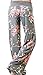 Artfish Women Loose Baggy Yoga Long Pants Floral Printed Pajama Lounge Pants (XL, Grey)