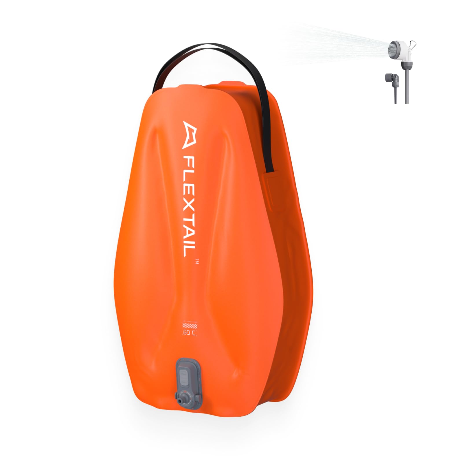 Photo 1 of ***FACTORY SEALED*** FLEXTAILGEAR Camping Shower Bag with Built-in Electric Pump, Portable Camp Shower, 5 Gallons Rechargeable Pressure Outdoor Shower Large Water Inlet