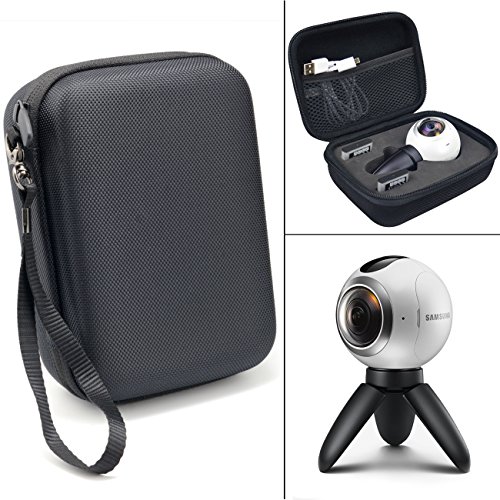 CaseSack Ballistics Surface Carrying Case with Soft Fleece Inner Mesh Pouch for Samsung Gear 360 Deg