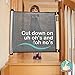 Retractable Baby Gate - Extra Wide Baby Safety Gate and Pet Gate for Stairs, Doors, and More - Mesh Baby Gate with Easy Latch and Flexible Design Fits Most Spaces + Bonus Outlet Covers by BABYSEATER