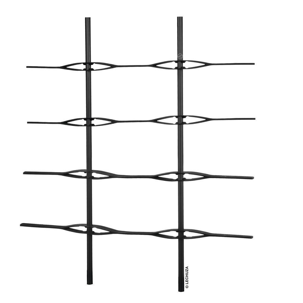 LECHUZA TRIO Cottage 40 trellis black 15031