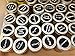 2 Inch Round Chalkboard Stickers Mason Jar Lid Canning Labels - 72 Pcs Reusable Chalk Blackboard Sticker Labels for Kitchen Glass Jars, Food Containers, and Pantry Organizing