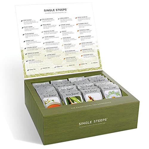 Tea Forte Assorted Tea Gift Set, 28 Assorted Loose Leaf Teas, Single