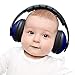 HearTek Small Baby / Kids Earmuffs Hearing Protection with Travel Bag - Adjustable Padded Defender Noise Protector / Reduction - Soundproof Ear Muffs For Babies and Infants Toddlers (Dark Blue)
