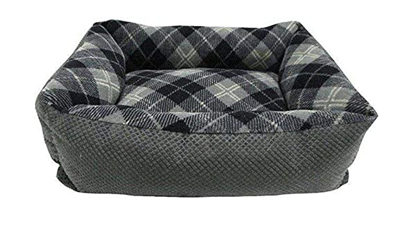 tartan cat bed