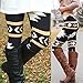 Lookatool Women Leggings Print Stretchy Casual Skinny Leggings Pants (S, Black)