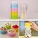 Kidsmile Babies Non-spill milk Dispenser, Twist Locks, Stackable Dispensers, Snack Storage Containers. (4 tier Packaged Intelligent Storage System , 4 Different Color Packs)