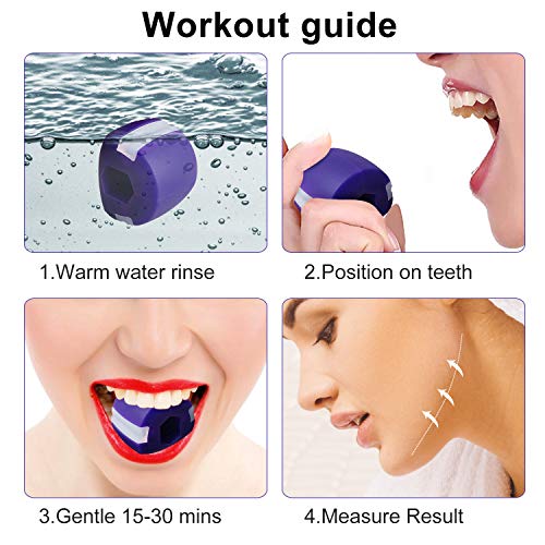 Jaw Exerciser, zeBrush Updated Face and Neck Exerciser Jawline Shaper