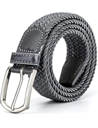 Braided Canvas Woven Elastic Stretch Belts for Men/Women/Junior with Multicolored